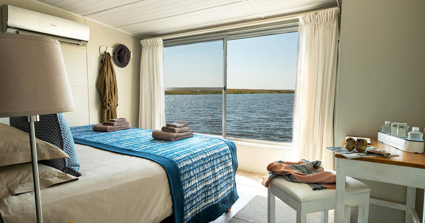 Bedroom on Chobe Princess river cruise