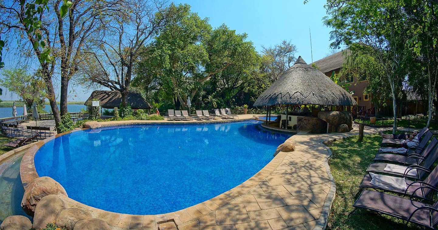 Swimming pool at Chobe Marina Lodge
