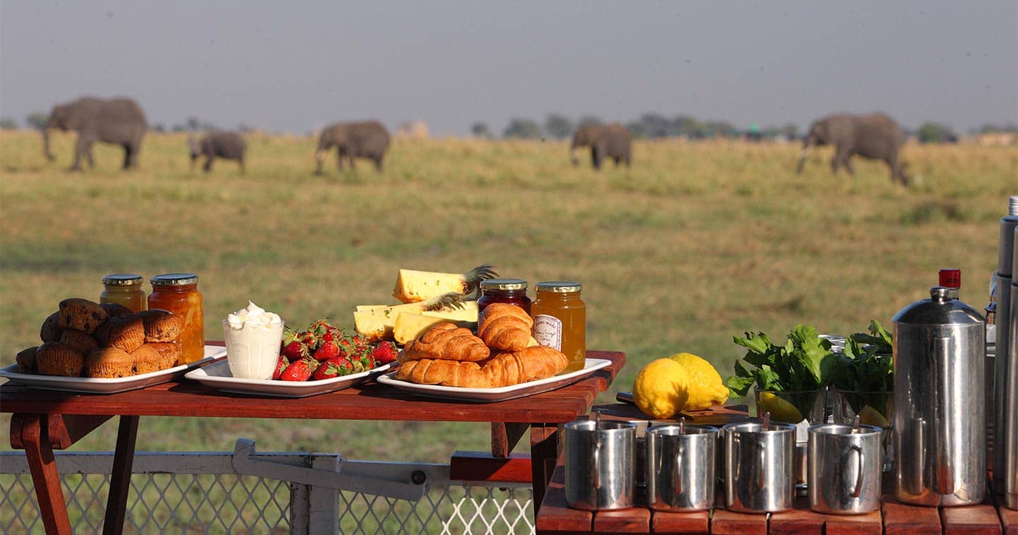 Enjoy the Exellent Food in Chobe Under Canvas in Chobe National Park