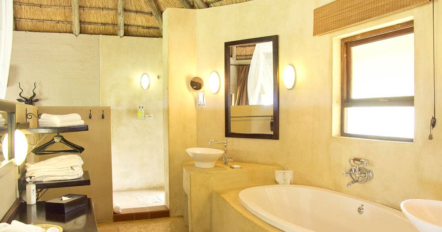 Luxury Bathroom at Ngoma Safari Lodge in Chobe National Park in Botswana