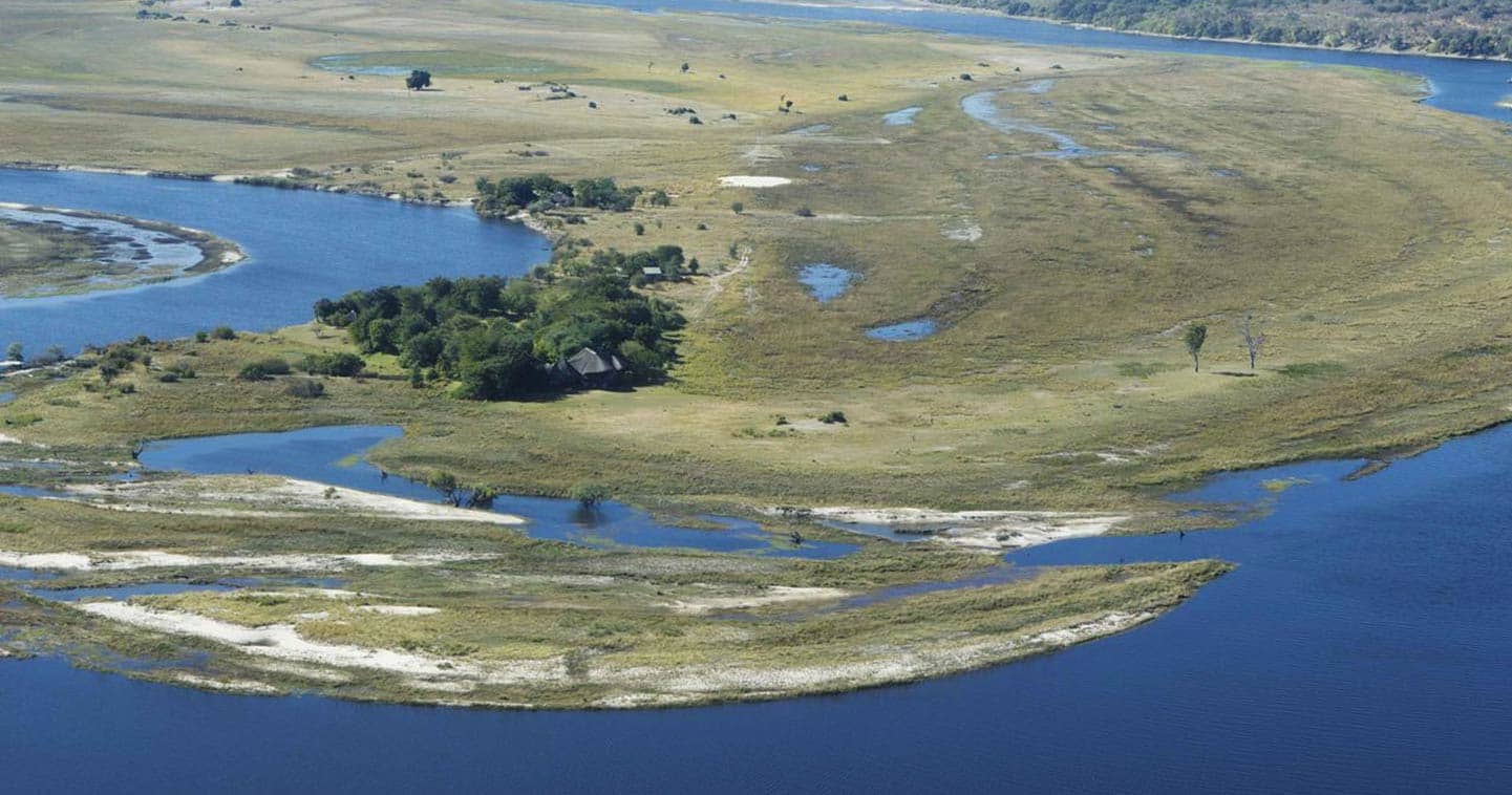 Aerial view of Chobe Savanna Lodge in Namibia