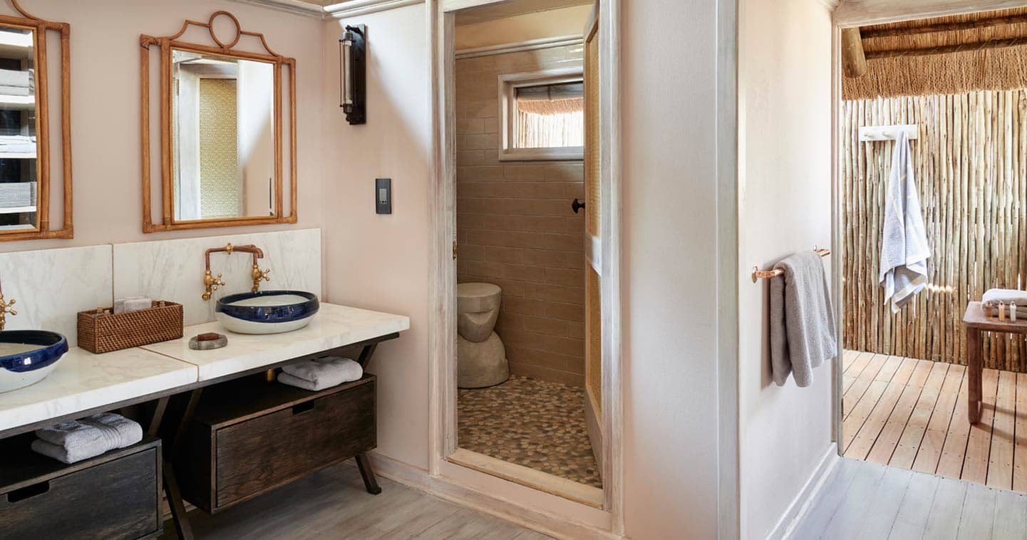 Bathroom at Belmond Savute