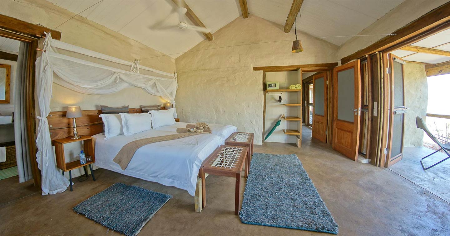 Bedroom at Chobe Elephant Camp in Botswana