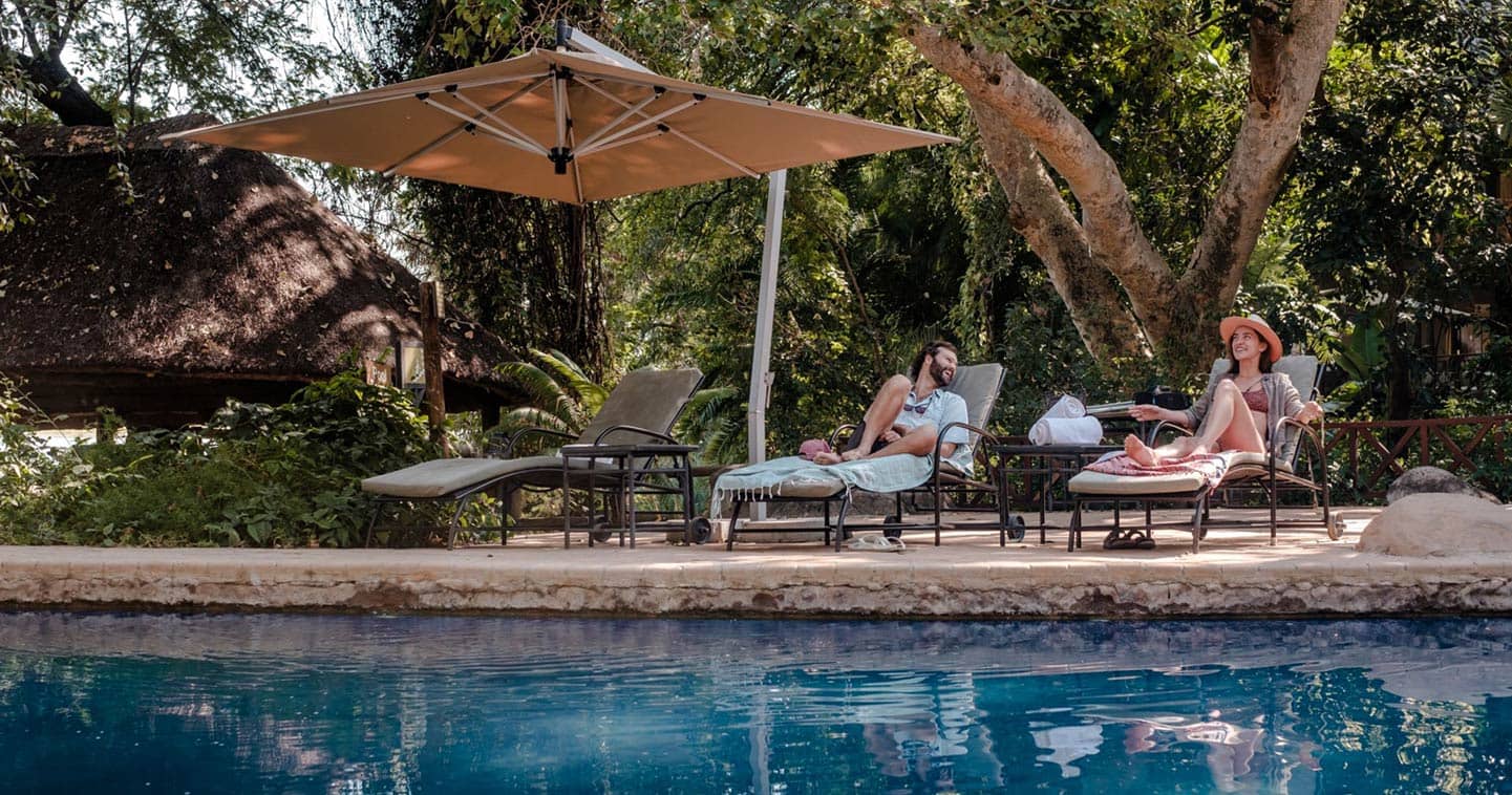 Swimming pool at Chobe Marina Lodge