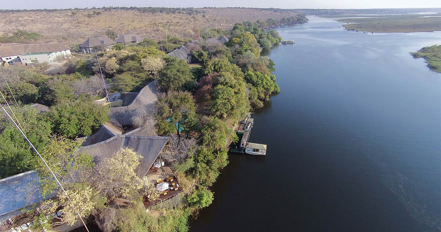 Chobe Safari Lodge aerial image