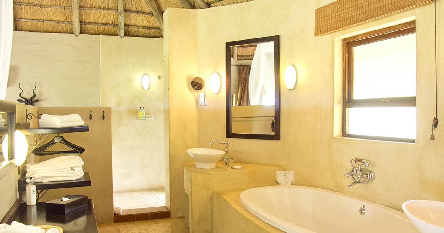 Luxury Bathroom at Ngoma Safari Lodge in Chobe National Park in Botswana